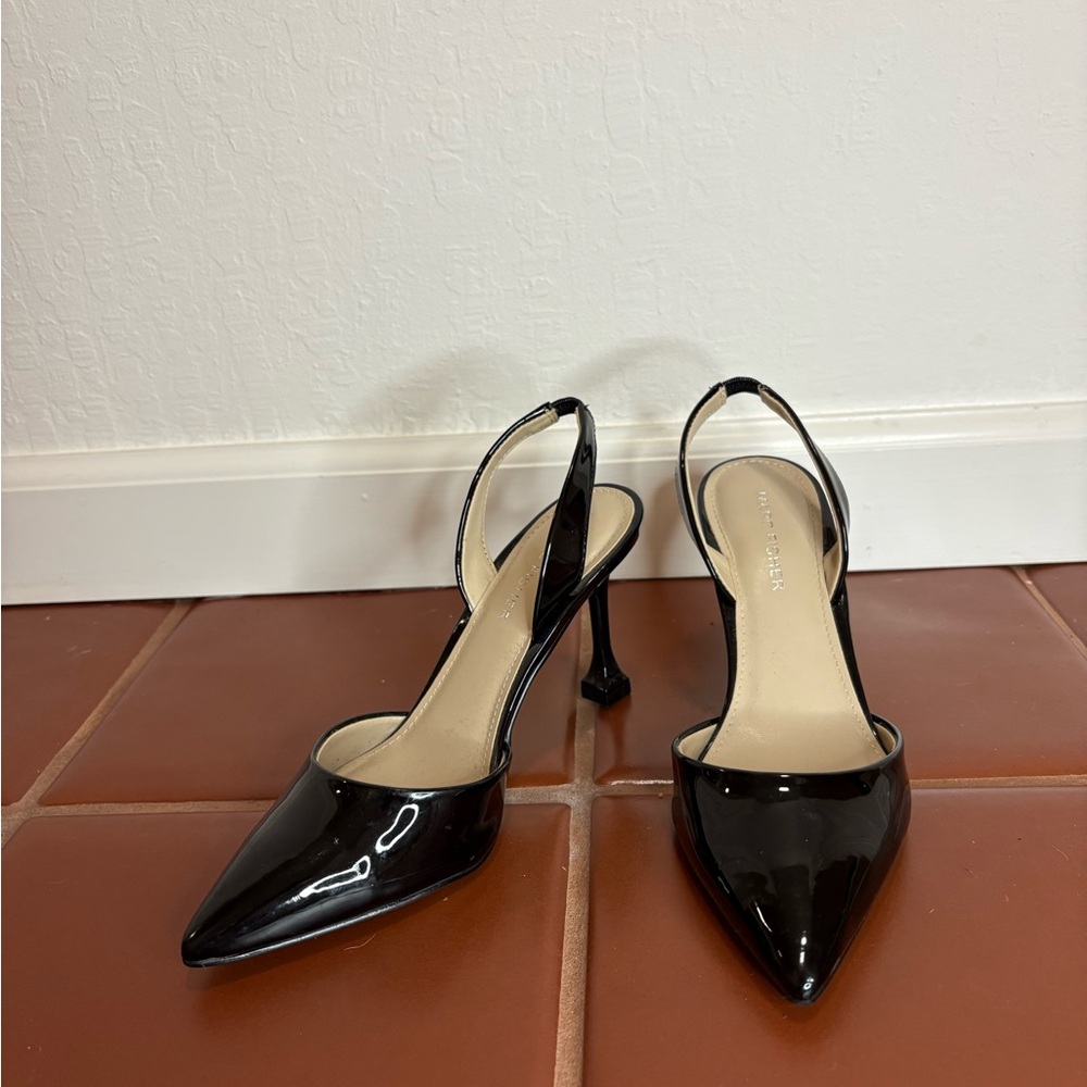 Elegant Black Slingback Heels